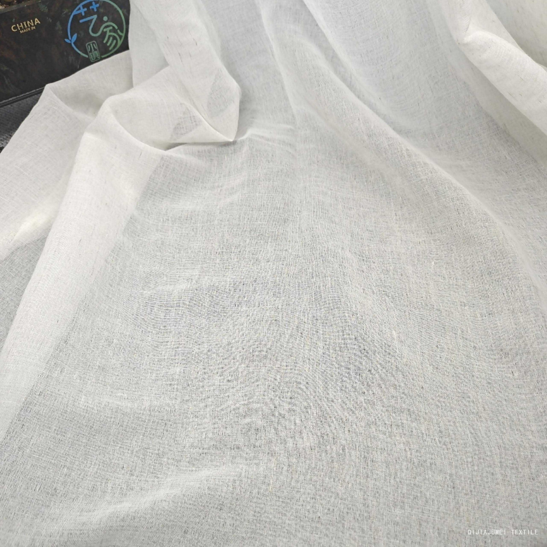 Pure color sheer textile