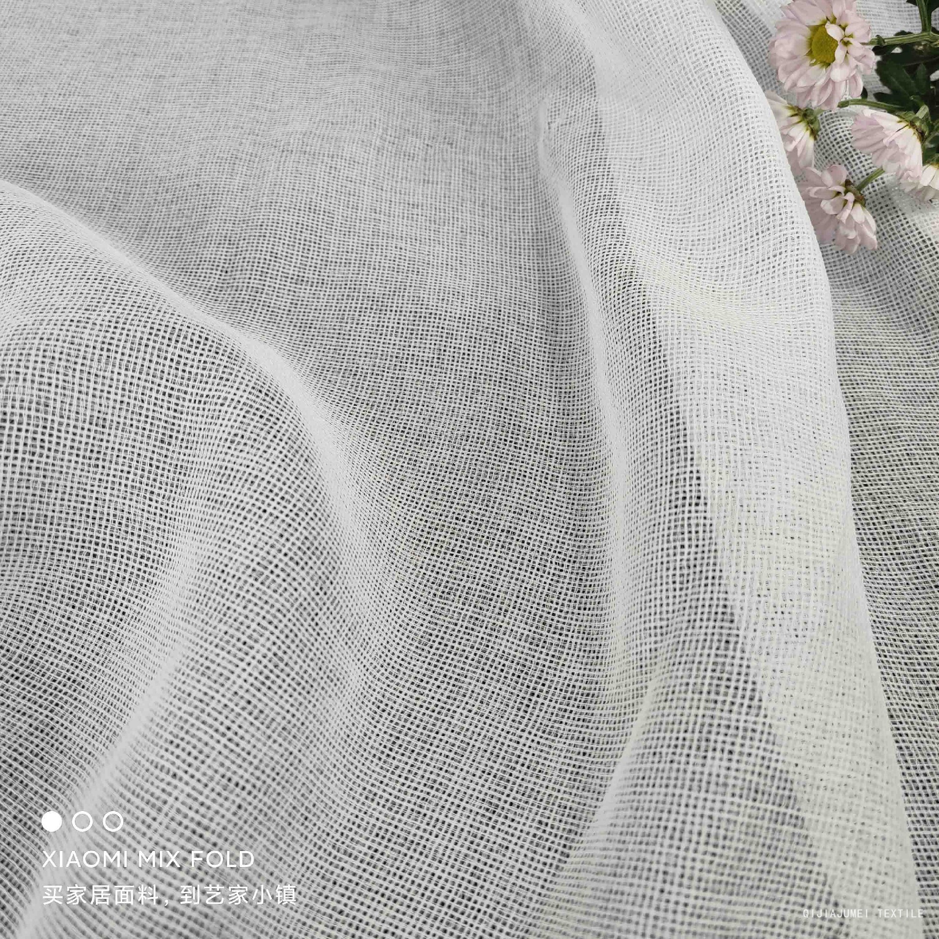 76GSM Sheer voile gauze fabric by rolls