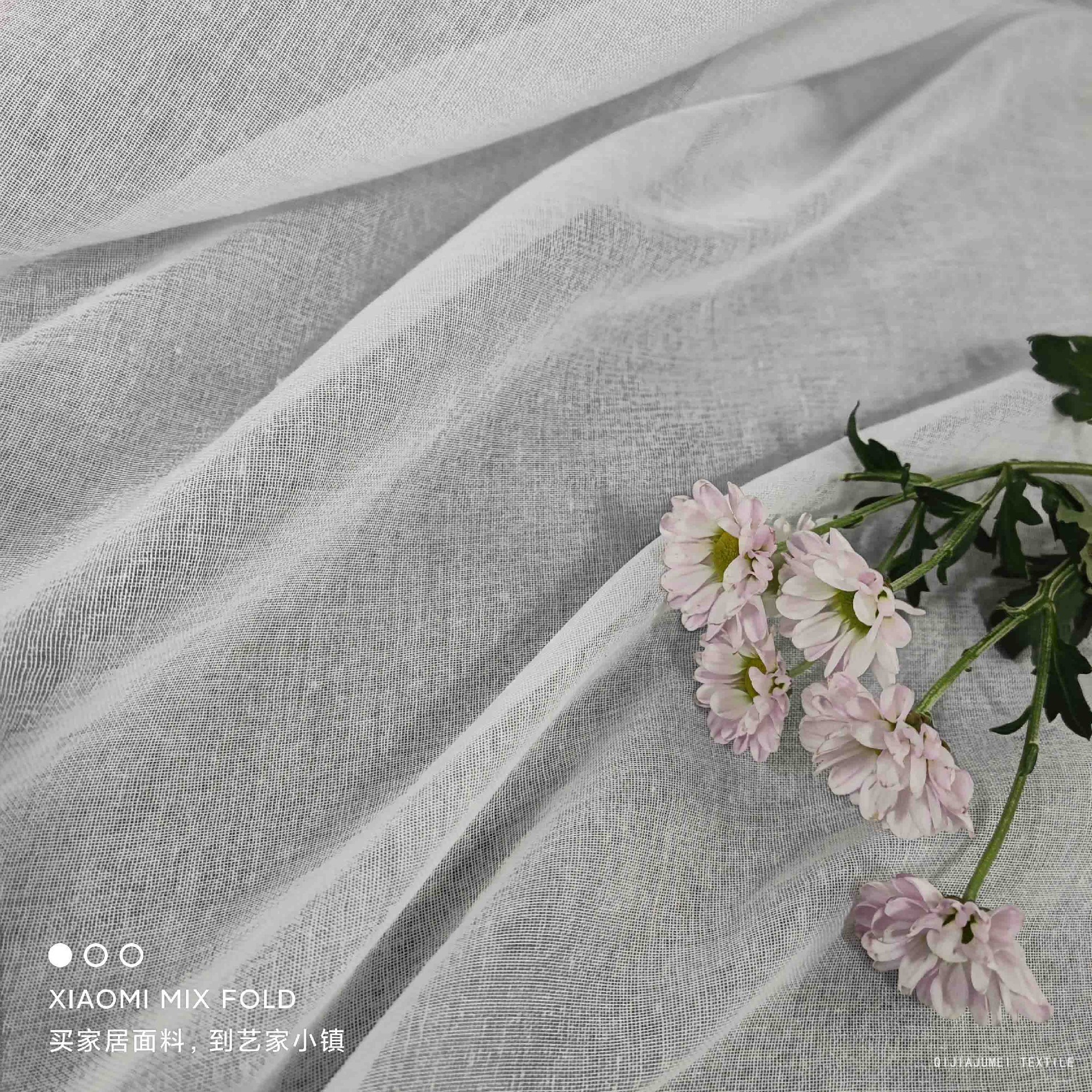 Curtain fabric in stock chiffon