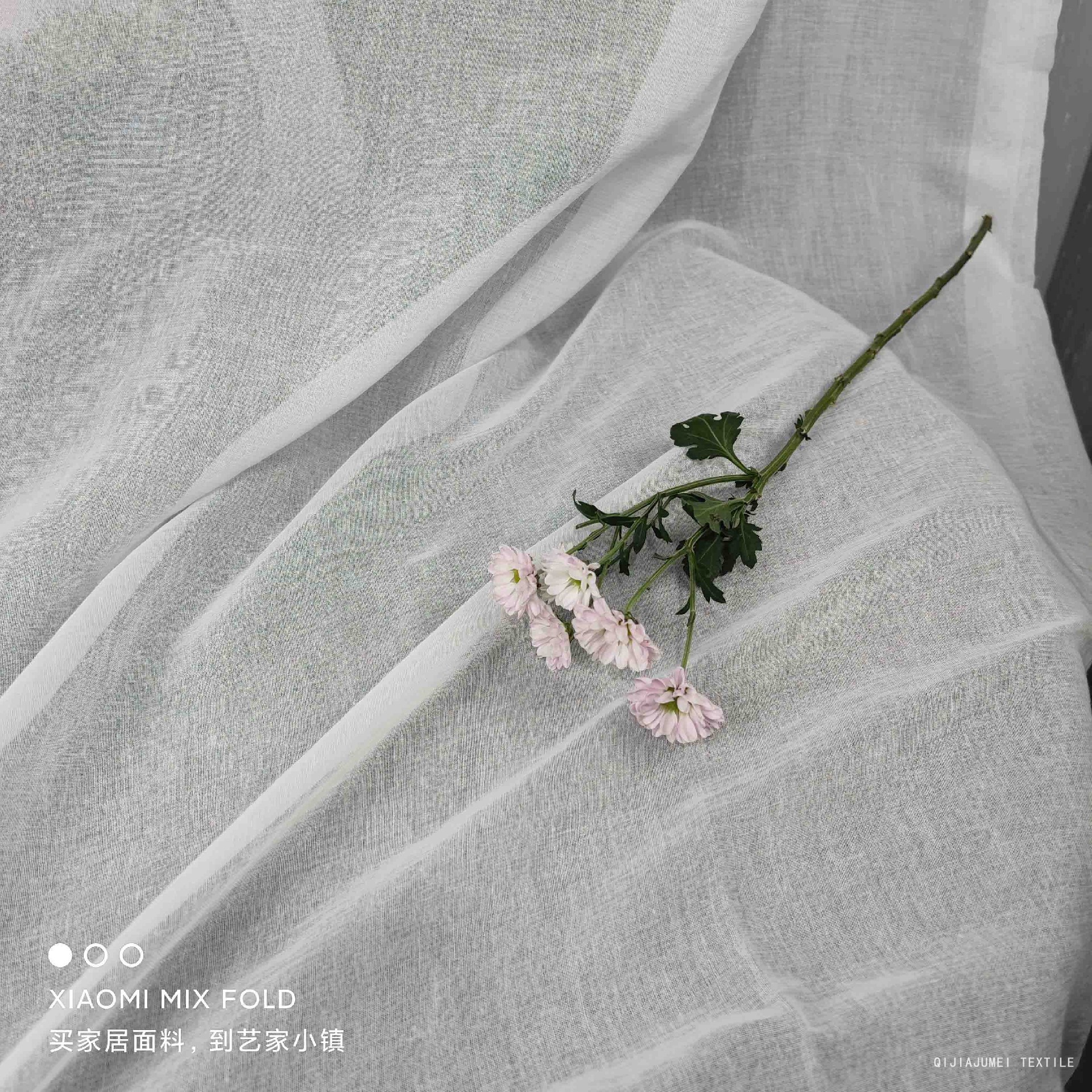 Curtain fabric in stock chiffon