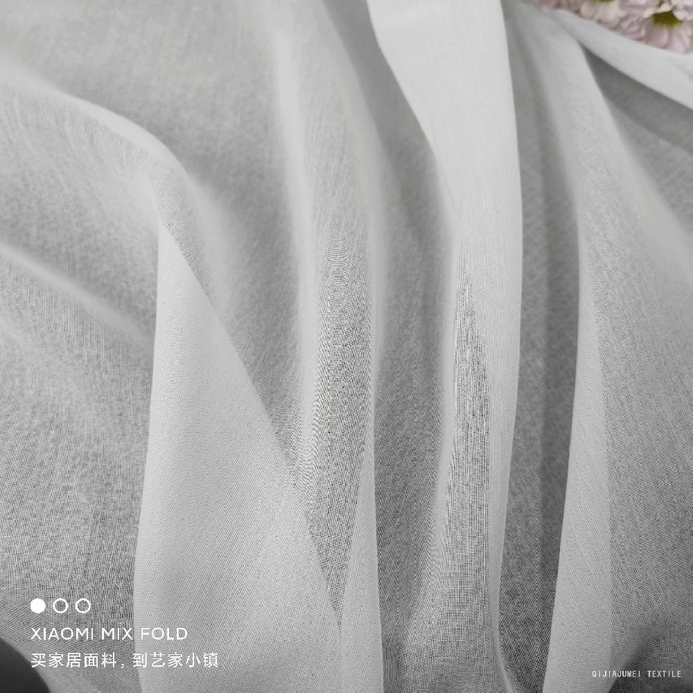 Ivory new white sheer stripe tulle voile draping panels