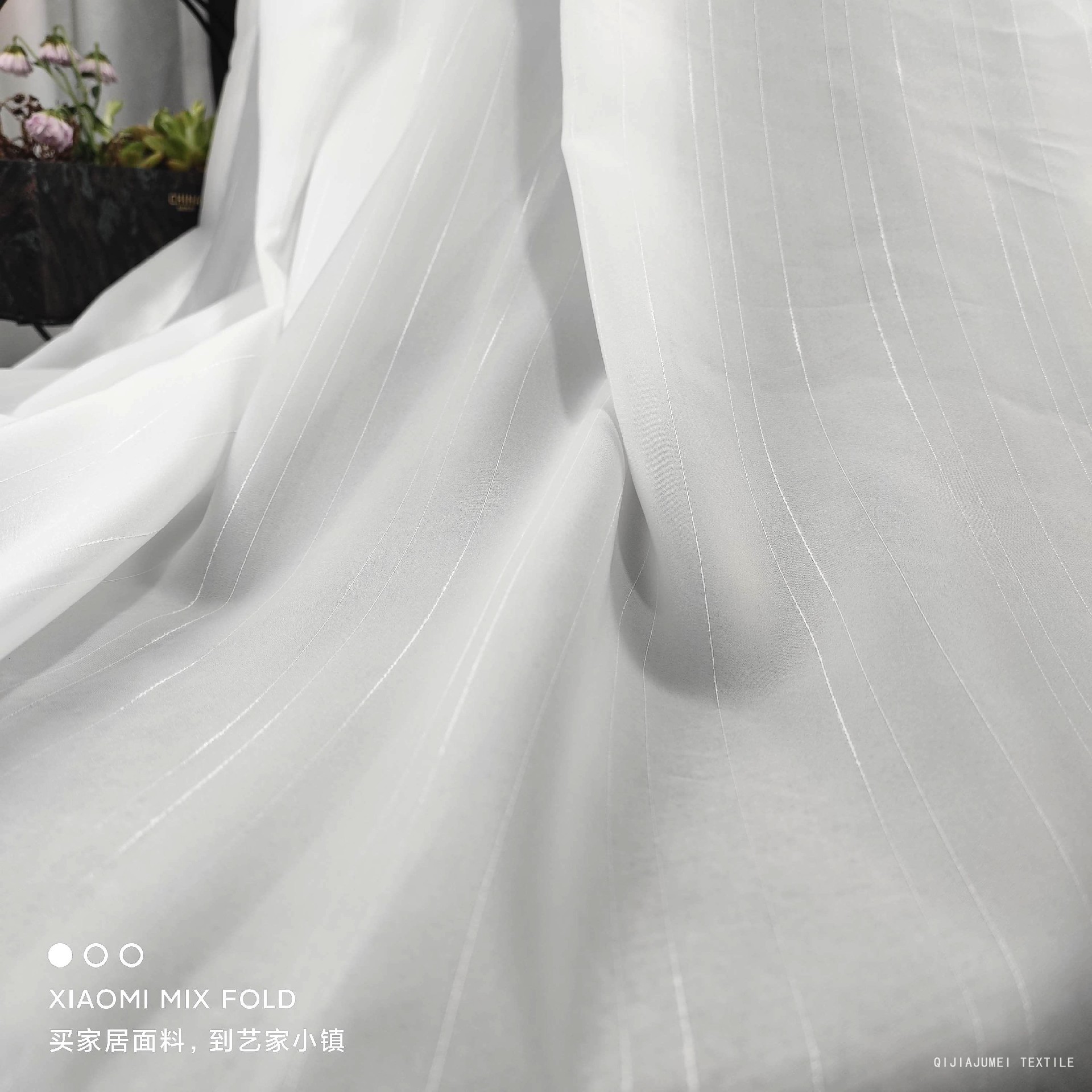 Gray modern polyester stripe veil fabrics