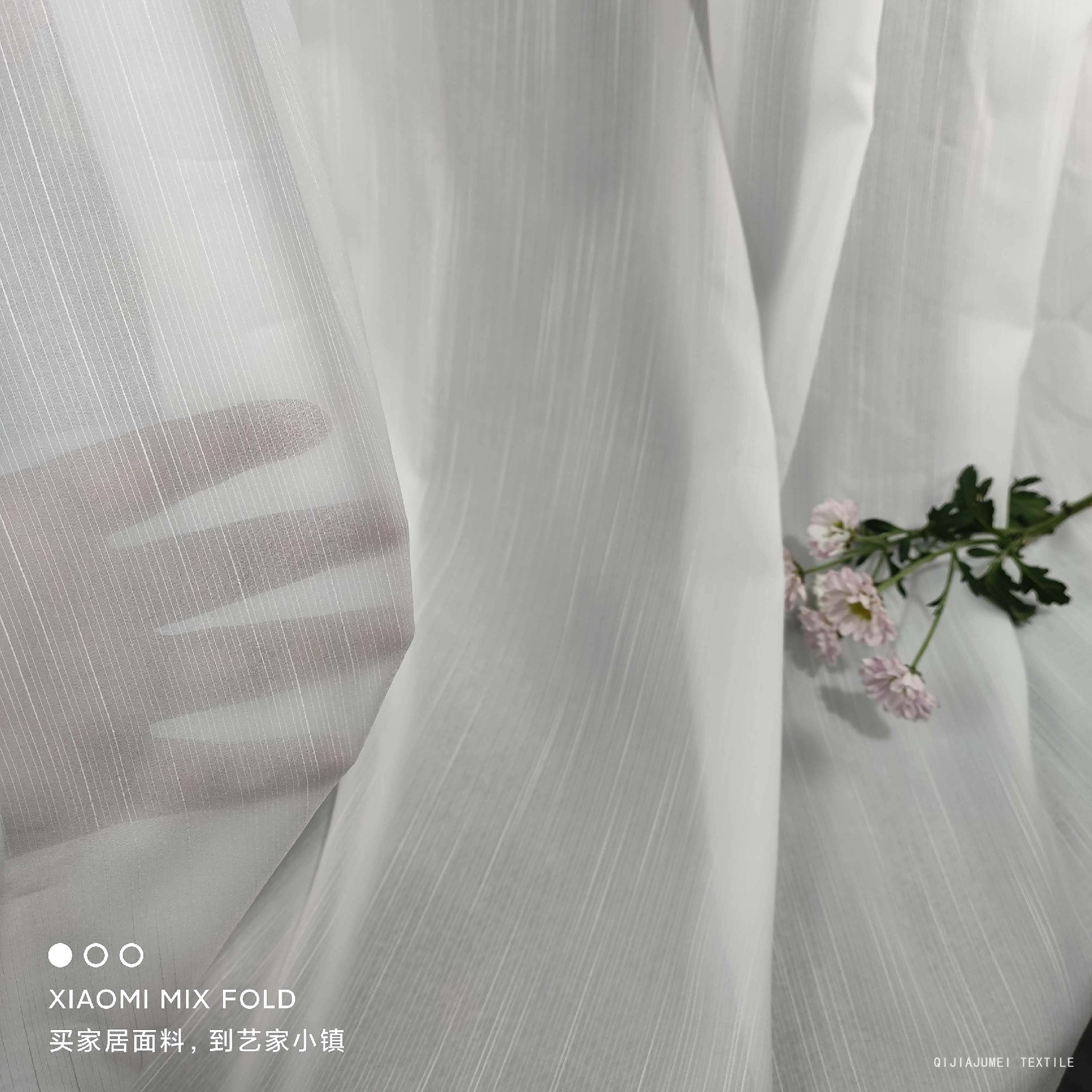 Striped Sheer Voile Fabric Rolls